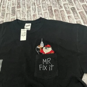 T-shirt diavolo della Tasmania nuova con etichetta cotone spesso Mr. Fix it papà nonno vintage 1999 - Foto 1 di 7