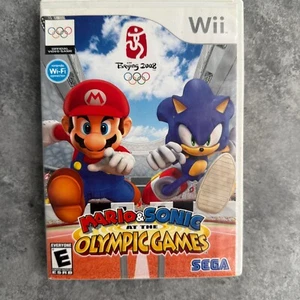 Mario & Sonic ai Giochi Olimpici Nintendo Wii 2007 Pechino Completo CIB TESTATO - Foto 1 di 6