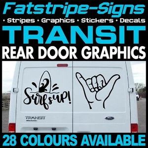 para Ford Transit Surfs Up Surf Playa Divertido Camper Van Pegatinas Gráficos MK7 - Imagen 1 de 2