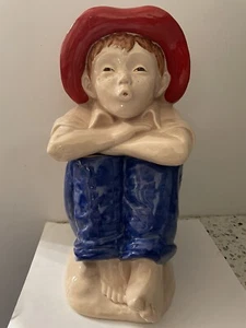 Hull Cookie Jar Blessings On Thee Barefoot Boy - Picture 1 of 12