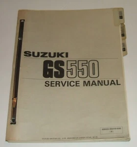 Manual de servicio Suzuki GS550 GS 550 1983 1984 1985 1986 taller de reparación - Imagen 1 de 10