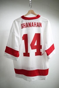 Vintage 90s Logo Athletic NHL Jersey Red Wings Shanahan #14 Size Large Used - Bild 1 von 3