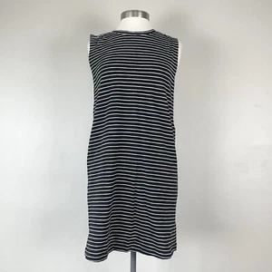 Evereve Dress Women S Striped Kingsley Knit Stretch Sleeveless Nautical Preppy - Picture 1 of 9