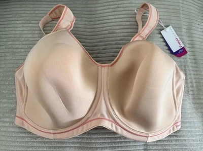 Sujetador deportivo Freya Active Sonic moldeado rojo nude 40I 4892 nuevo con etiquetas Foto 1 de 4