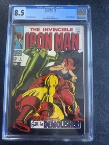 Iron Man #2 (1968) Marvel Comics CGC 8,5 cremefarbene Seiten - Bild 1 von 2