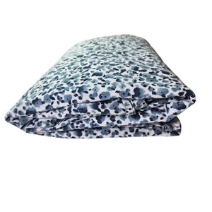 IKEA Blue Floral Watercolor VATTENMYNTA Cotton FULL Duvet Cover 88x82 - Picture 1 of 8