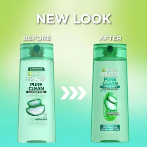 Pure Clean Garnier Fructis Purifying Shampoo with Vitamins B3 & B6, 22 fl oz - Picture 1 of 7