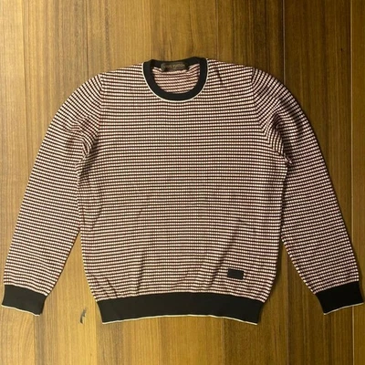 Suéter tejido VUITTON para hombre rojo seda algodón lana talla 26" usado Foto 1 de 4