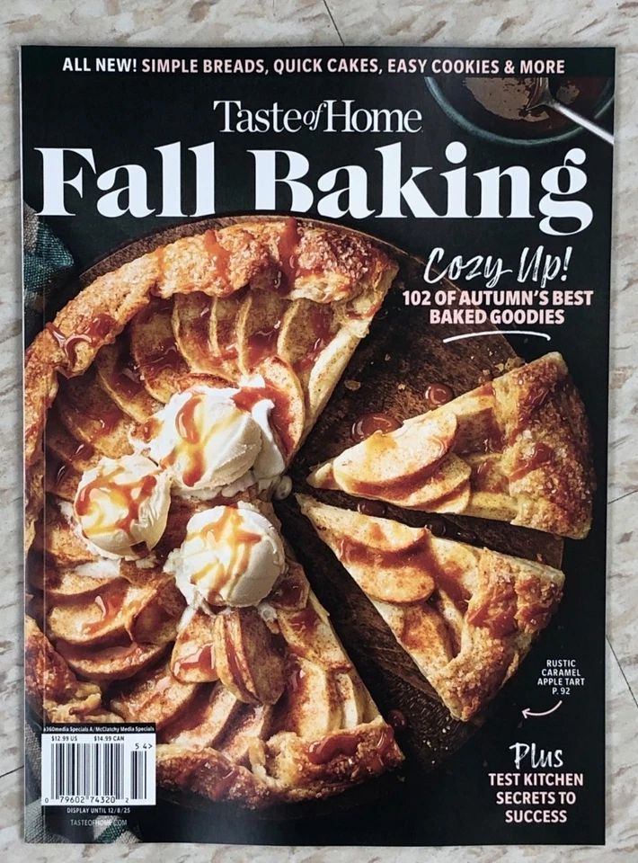 TASTE OF HOME FALL BAKING 2025 delish food illustrated Cooks network  - Image 1 of 1
