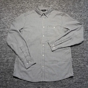 Rohan Bridgeport Shirt Mens Small Black White Grid Check Long Sleeve Outdoor - Picture 1 of 9
