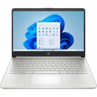 Brand NEW HP 14-dq0760dx 14" Intel Celeron N4120 1.1 GHz 4GB 128GB eMMC W11S, SL - Image 1 of 4