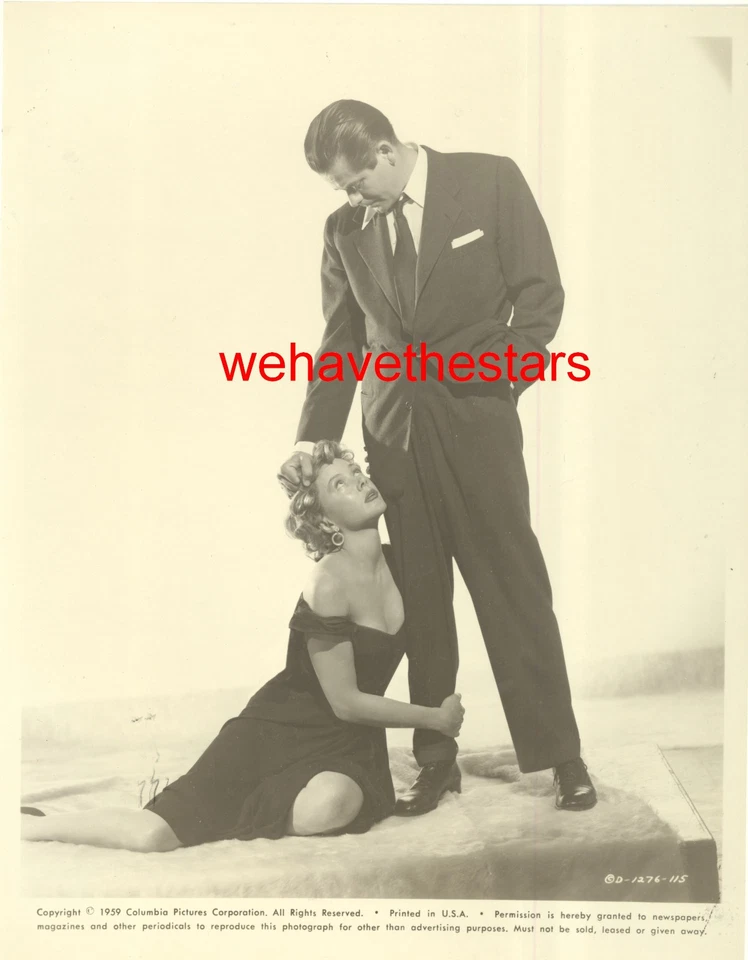 VINTAGE Gloria Grahame Glenn Ford FILME SEDUTOR NOIR '53 BIG HEAT Retrato de Pub - Imagem 1 de 1