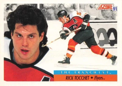 Rick Tocchet #334 1991-92 Score American Philadelphia Flyers Hockey - Image 1 of 2