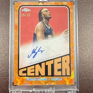2024 Topps Chrome Myles Turner Orange Auto /25 - Bild 1 von 2