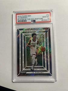 Panini Player of the Day #52 Ja Morant Rookie Rapture 2019/99 PSA 10 B5 - Imagen 1 de 3