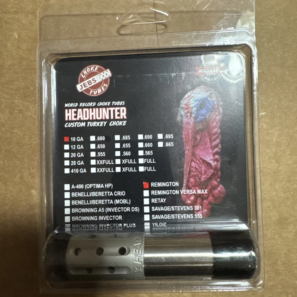 CARLSON'S JEBS HEAD HUNTER TURKEY CHOKE TUBE - SHOTGUN CHOKE - TURKEY HUNTING