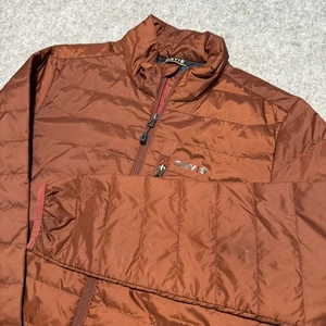 Orvis Jacket Mens Small Orange Insulated Puffer Packable Outdoor Trout Fishing - Picture 1 of 9