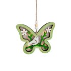 Wooden Easter Pendant Beads Love Heart for Butterfly Flower Bird Wood Crafts