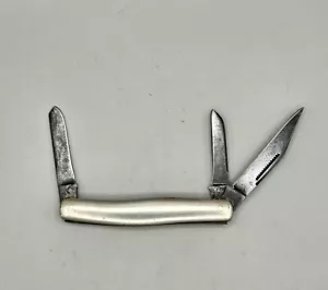 Vintage Remington R3059 3 blade stockman w/ steel handle pocketknife 1930s USA - Picture 1 of 15