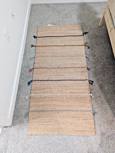 Ikea Rug, flatwoven, handmade natural/multicolor - Picture 1 of 1