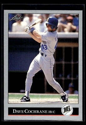 1992 Leaf Baseball #398 Dave Cochrane Seattle Mariners Pack Fresh Mint+ - Image 1 of 2