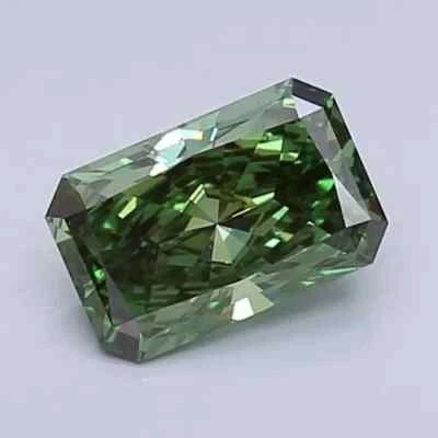 Radiant Fancy Vivid Green 2.00 Cts VS1 IGI Certified Lab Grown CVD Diamond - Image 1 of 4