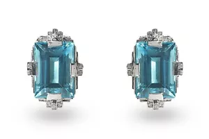 Lab Aquamarine 925 Sterling Silver Magnificent Handmade Jewelry For Women - Picture 1 of 7