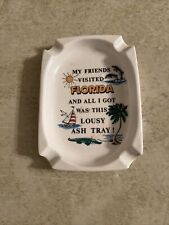 Novelty plastic Florida ashtray