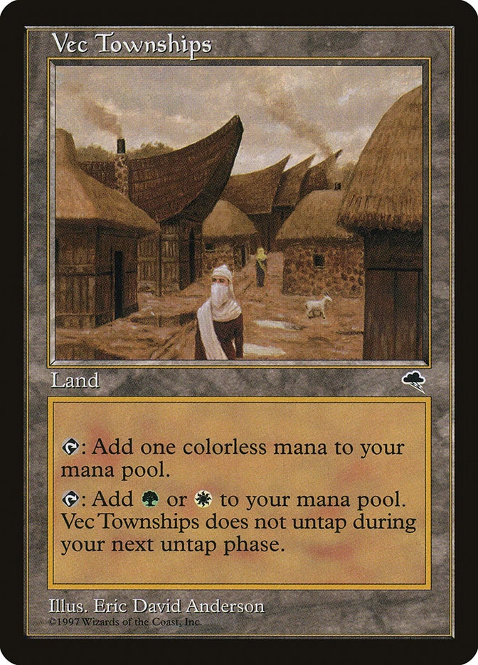 Magic the Gathering (mtg): TMP: Vec Townships  (x 4) - Image 1 of 1