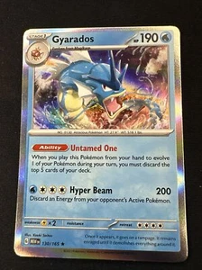 2023 Pokémon 151 Gyarados 130 /165 English TCG Holographic Holo - Picture 1 of 4