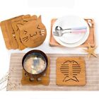 Anti-scald Dining Tables Coasters Placemats Home Decoration Fiber Wood Board