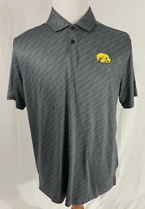 NEW - Iowa Hawkeyes Nike Golf Dri-Fit Vapor Striped Polo - Men's Large (DH0811) - Picture 1 of 6