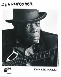 John Lee Hooker - Vintage signiertes Plattenlabel Foto - Bild 1 von 1