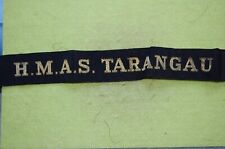 Royal Australian Navy  Hat Tally Band For  H.M.A.S. Tarangau