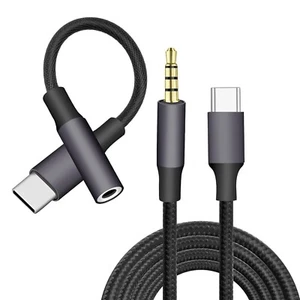 USB-C AUX Kabel in Audio Adapter Klinke 3,5mm für Samsung Huawei Xiaomi iPhone - Bild 1 von 10