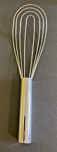 Batidor Roux plano de acero inoxidable de 10 pulgadas sin marca - Imagen 1 de 2