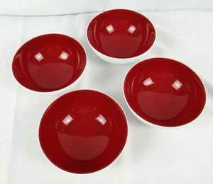 New TUPPERWARE Radiance Bowls (#6831) ~ Red & White Shiny - Picture 1 of 3