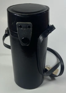 Custodia rigida vintage per lenti - vera pelle/piccoli segni di usura - Made in Japan - Foto 1 di 9