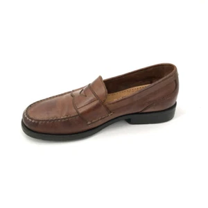 Echtes Leder Tacco Comfort Monroe Mens Loafers Leather Germany Brown 9M - Picture 1 of 7