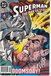 1993 DC - Superman Man of Steel #'19 Doomsday Newsstand - Picture 1 of 2