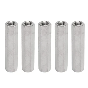 5 Stück Sechskant Überwurfmutter M8 x 1,25 Innengewinde 13 mm Außendurchmesser 60 mm Länge 3 - Bild 1 von 12