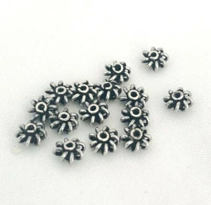 Antik Sterling Silber Perlen Zwischenring Fundstücke 5 mm Menge 16 Stück Bali Stil - Bild 1 von 3