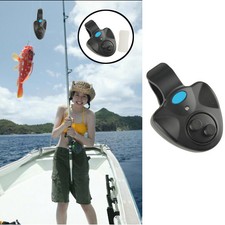 LED Light Electronic Fish Bite Alarm Finder Sound Alert Bell Clip On Fishing Rod