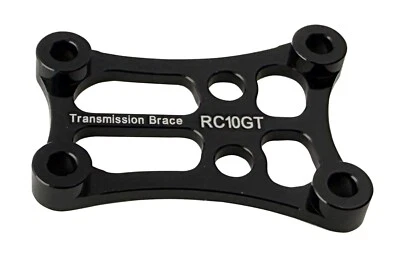 Dhawk CNC Aluminum Transmission Brace Black For Team Associated RC10GT - Image 1 of 3