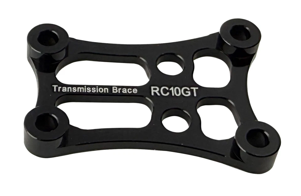 Dhawk CNC Aluminum Transmission Brace Black For Team Associated RC10GT - Image 1 of 3