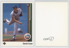 1989 Upper Deck Blank Back David Cone #584