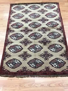 2'5" x 3'5" Antique Turkish Tribal Oriental Rug - 1930s - Hand Made - 100% Wool - Picture 1 of 4