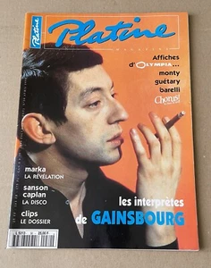 Magazine PLATINE No.30  (1996) Les interprètes de GAINSBOURG - COMME NEUF - Picture 1 of 1