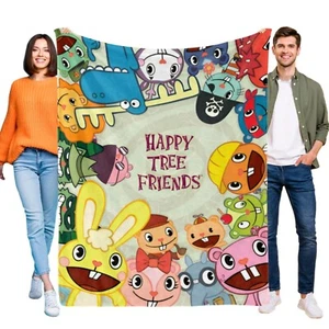 Happy Tree Friends Throw Blanket Gifts for Fans Girls And Boys  Women 40''*60'' - Picture 1 of 8