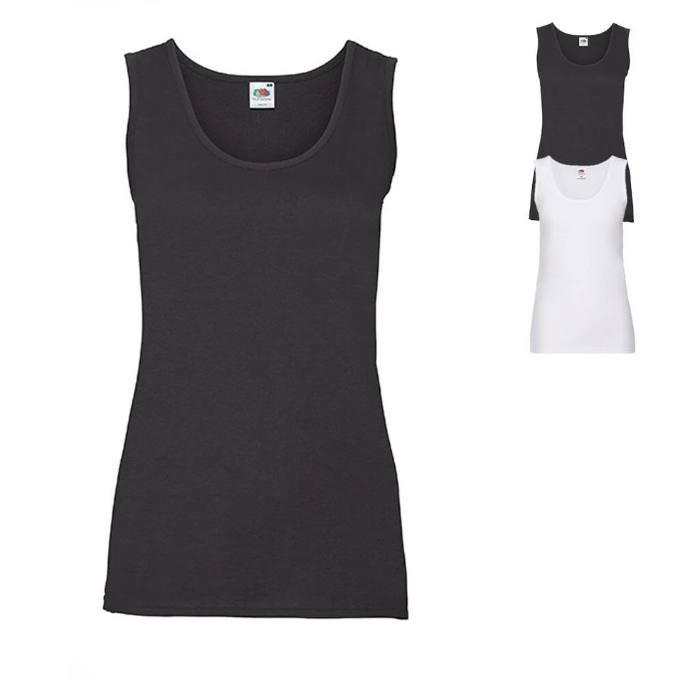 DAMEN TANKTOP Unterhemd - Ladies´ Valueweight Vest - NEU Fruit of the Loom F262